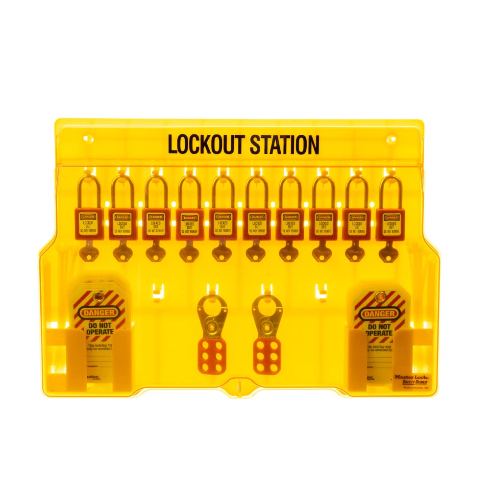 Master Lock 1483BP410 Lockout Tagout Padlock Station