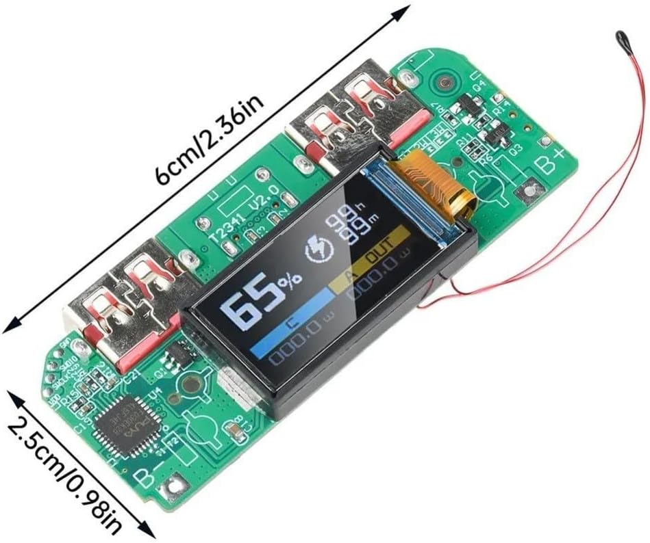 UrbanHui 22 5W USB Power Bank Module Fast Charging Stepdown Converter With Integrated Protection Circuits, Multiple
