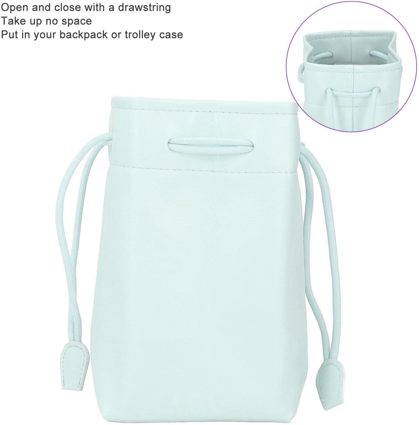 Dpofirs Camera Case, Drawstring Bag, Vintage DSLR Camera Bag, Soft Lens Case Gadget for Traveling, Camera Messenger Bag