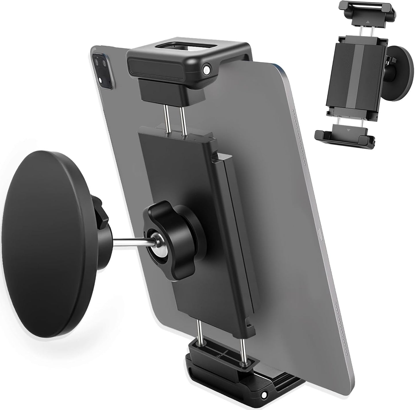 joaoxoko 360 4.7-12.9" (1) Strong Magnetic Tablet Mount, Swivel Stand for Kitchen/Office/Gym, Universal Holder