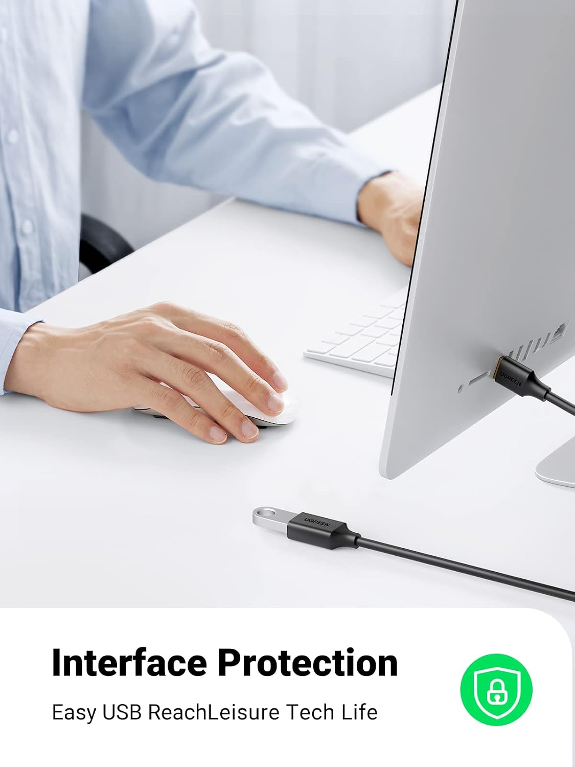 3.0 15 UGREEN USB Extender, USB Extension Cable Male to Female USB Cable High-Speed Data Transfer Compatible