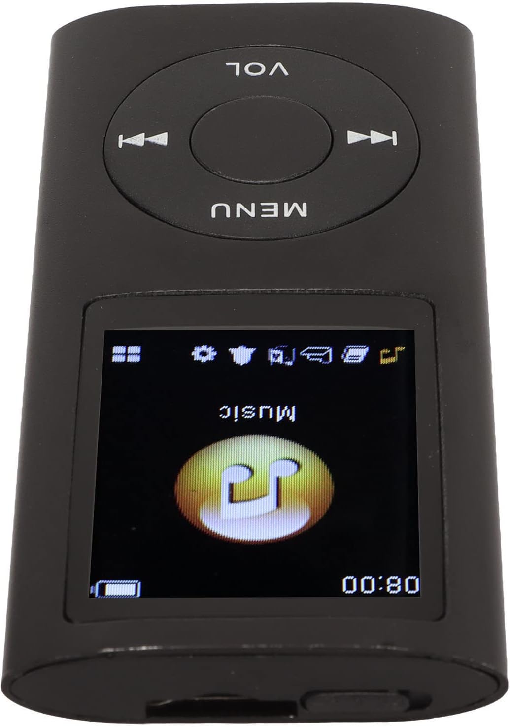 Dan&Dre MP3 1.8 Inch 64G Player, LCD Slim Portable Music Player with Lossless Sound, Aluminum Alloy, Expandable (Black)