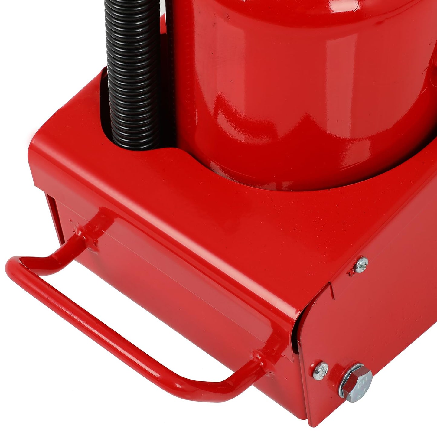 35 Ton Air Hydraulic Floor Jack (77 161 LBS) 3HP Air Compressor Compatible for Heavy-Duty Trucks Auto Repair Compact Low-Profile Design for Tandem Axle Vehicles Red