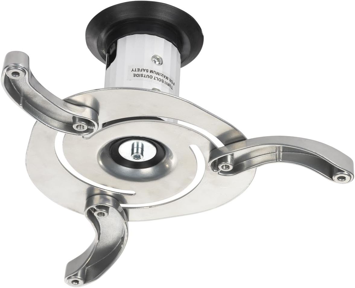 Displays2go 12" (PROJ02SV) Projector Ceiling Mount, Height, Tilt and Rotating, Cable Management
