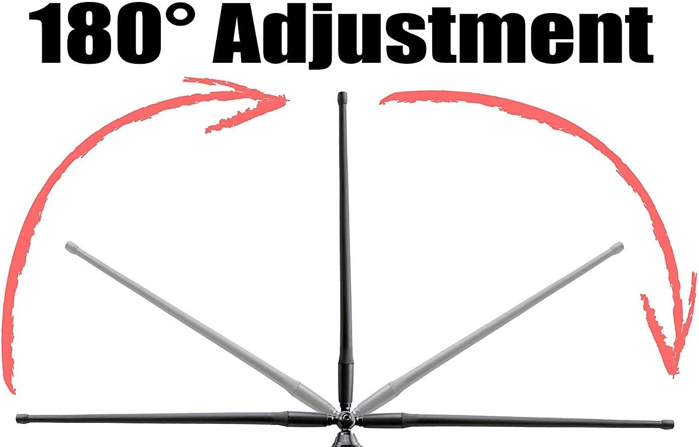 AntennaMastsRus 15 Inch - Black AM-FM Rubber Ducky Antenna Kit fits Kubota Backhoe Excavator Loader Skid Steer Tractor