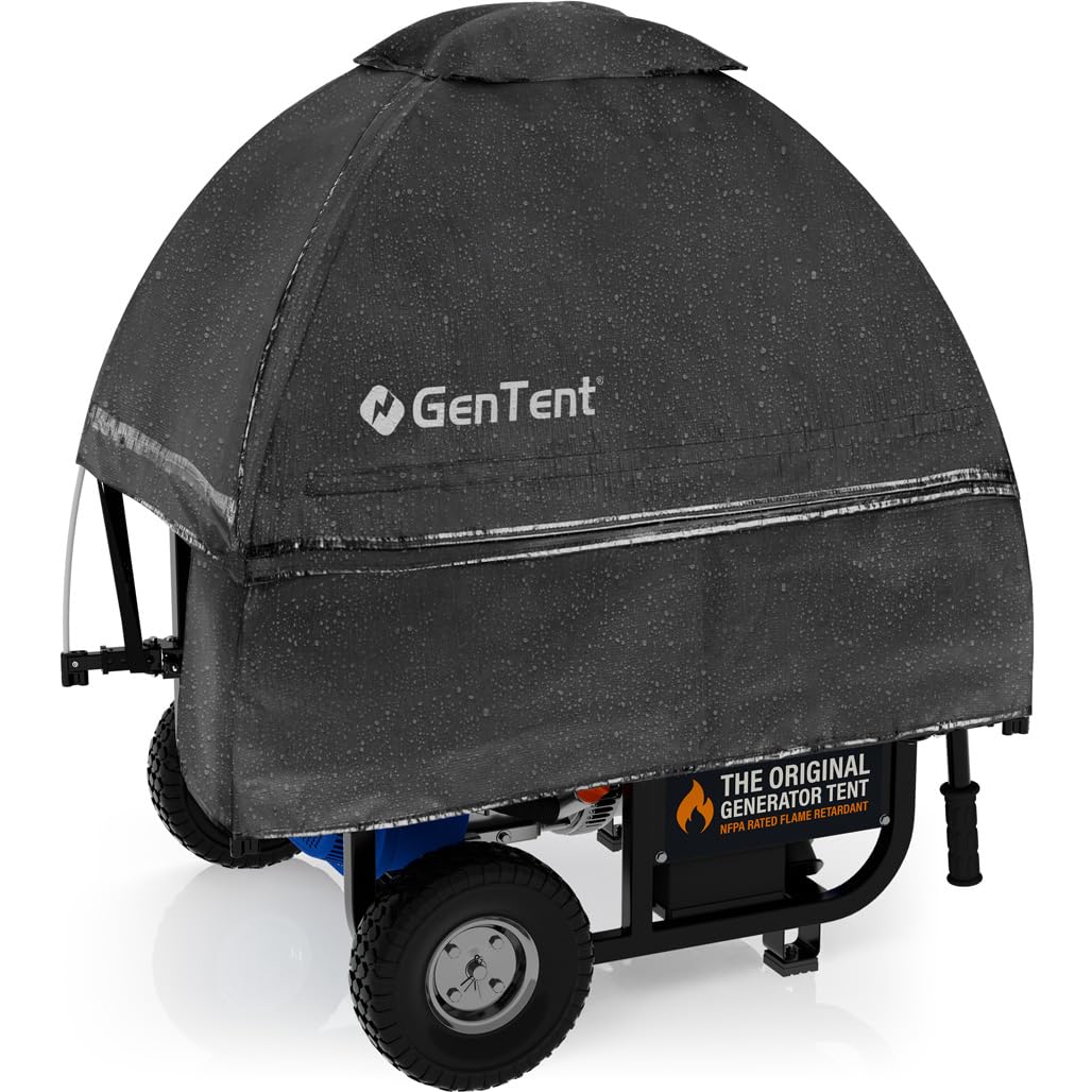 GenTent Open Frame Running Cover – Universal Kit Generator Tent (Black, Original - Standard)