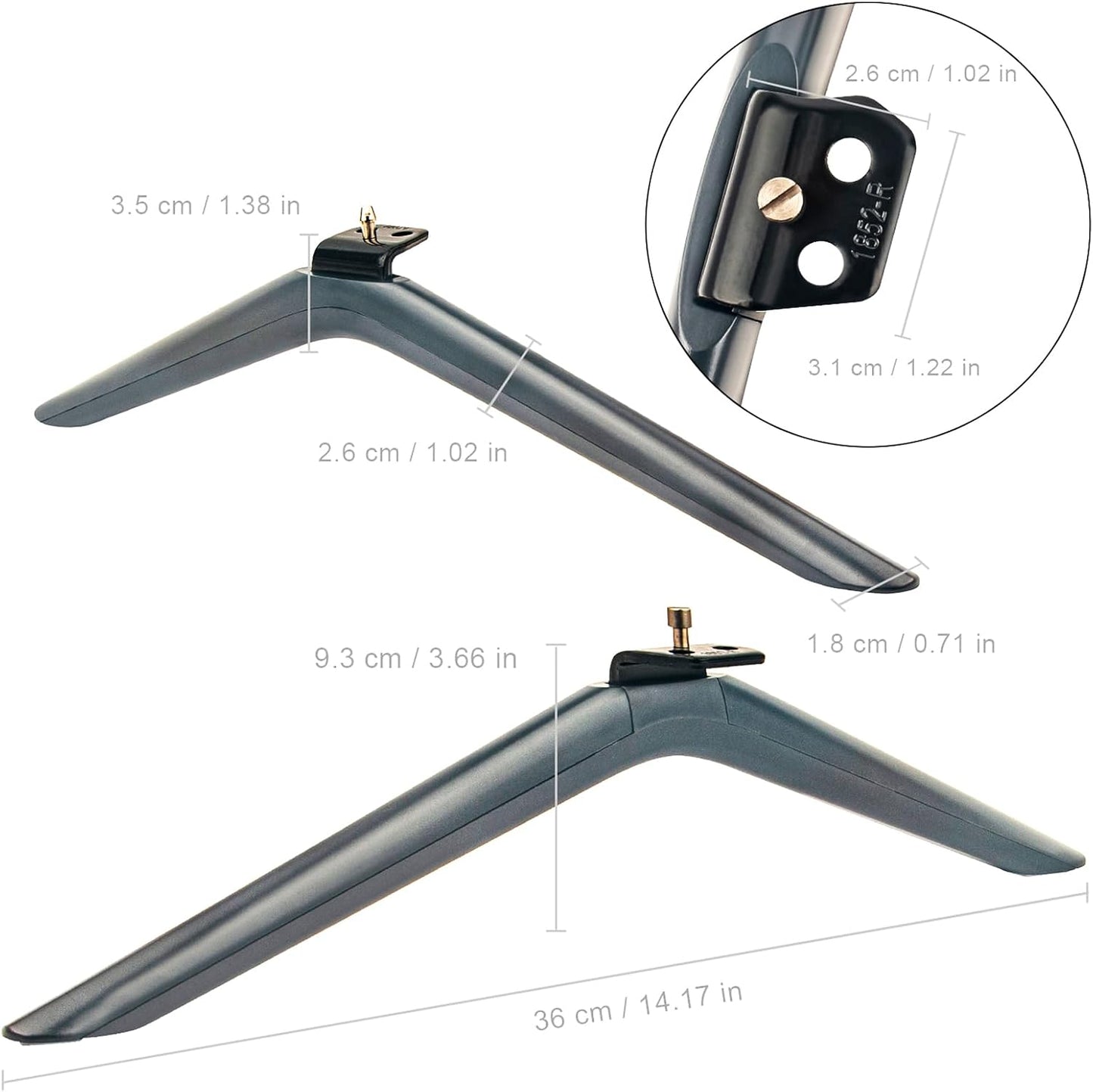 ZdalaMit 75" 4K 75U6G 75A66FUA 75A6H TV Stand Legs Tabletop TV Mount Holder Base Applicable for Hisense ULED Hisense