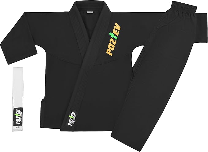 Kids Brazilian Jiu Jitsu Gi For Kids BJJ Gi Youth Grappling Kimonos Preshrunk Lightweight Martial Arts Uniform