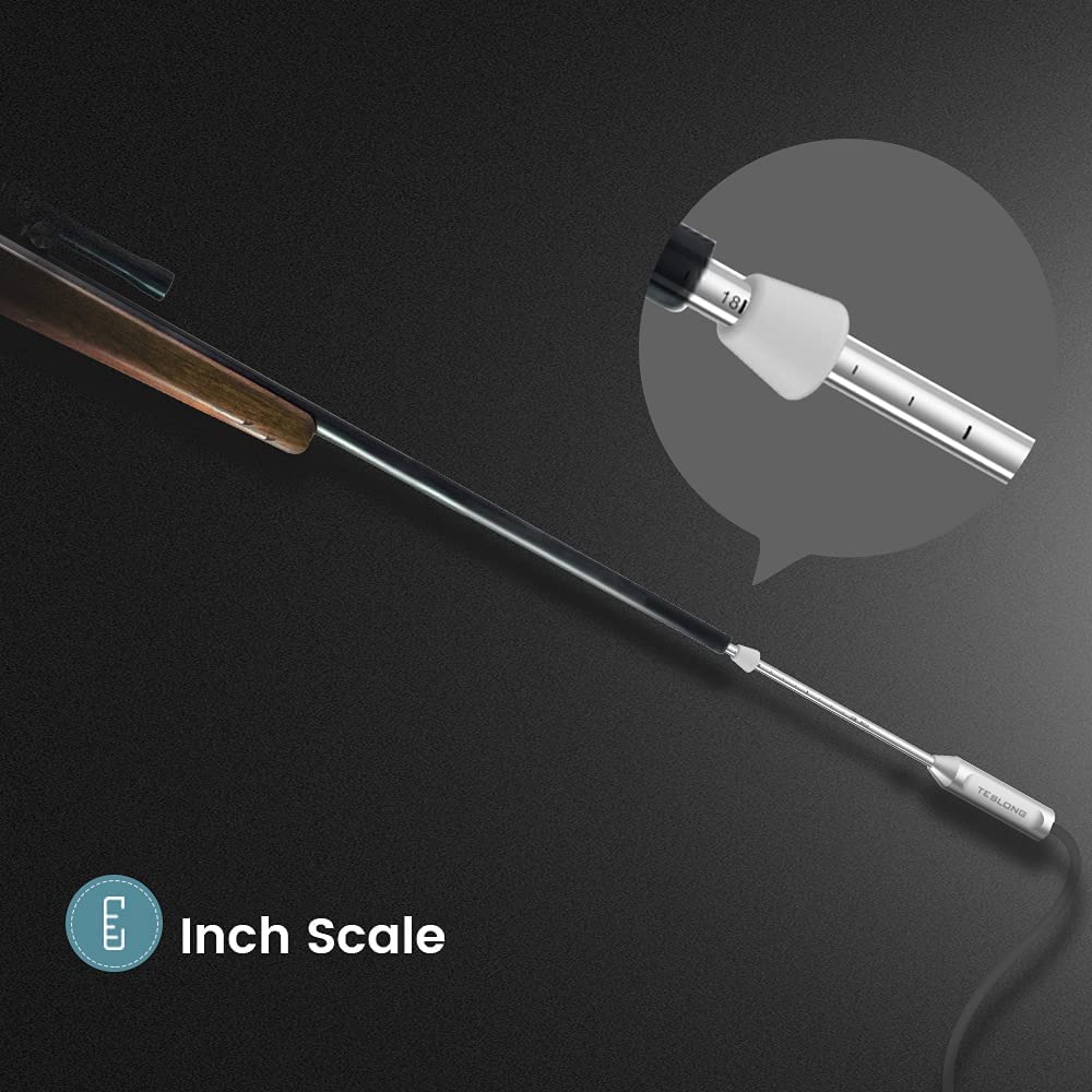 Teslong Rigid Rifle Borescope, 0.2inch Rod Digital Gun Barrel Bore Scope Gun Cleaning Camera-Fits .20 Caliber & Larger Hunting Shooting Firearms, 26inch Long Insertion Tube & 4.5inch 1080P HD Screen