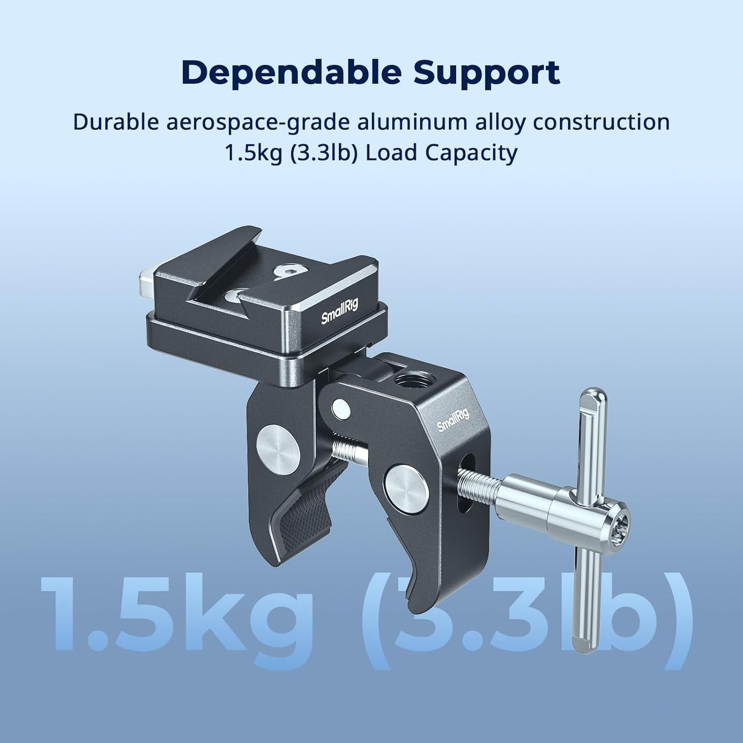 SMALLRIG 15-40mm 1.5kg 5313 V-Mount Crab-Shaped Clamp, Non-Slip Clamp, Load-Bearing Compatible with Multiple Brands