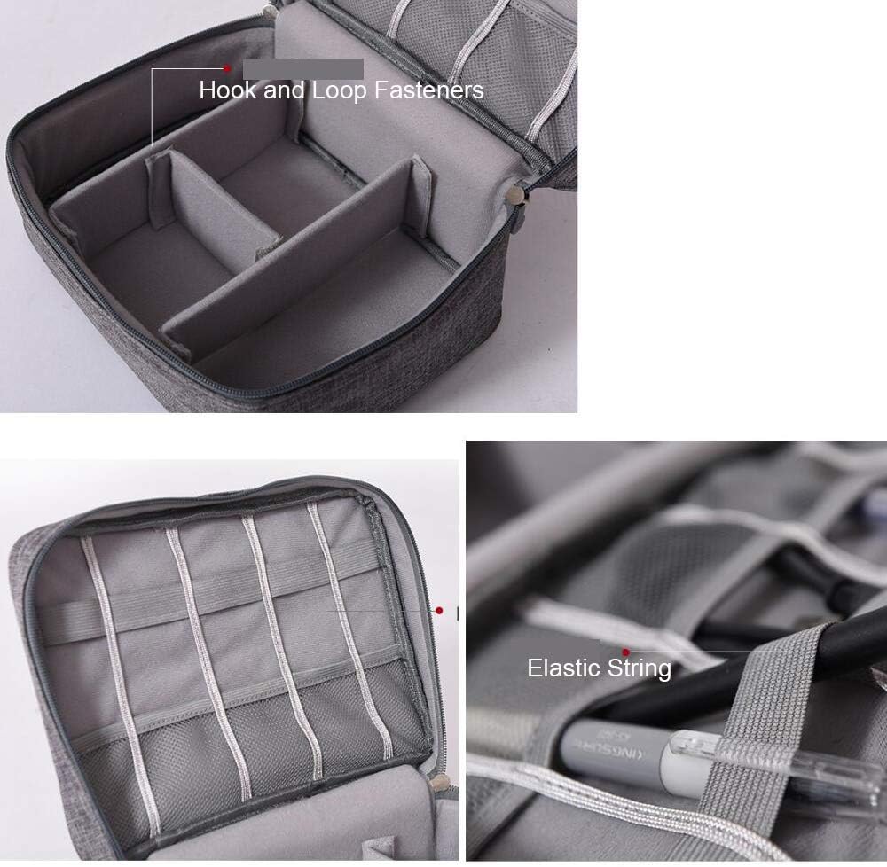 BYOYO Carrying Bag Case Storage Organizer for Projectors and Accessories (Grey, Single)