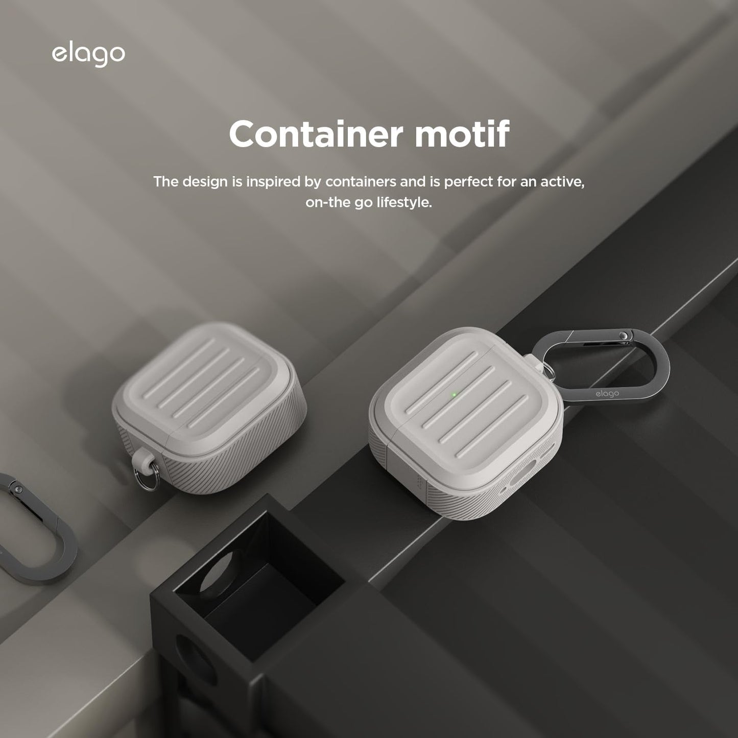 elago 4 4th Armor Compatible with AirPods Case - for AirPods Generation Cover, Carabiner Included, Supports Wireless