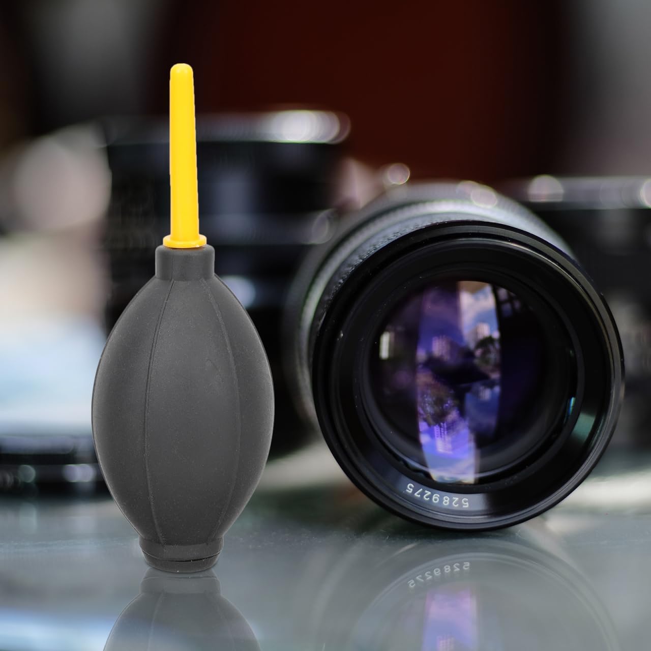 5.70X4.33X2.16 Inch Bulb OSALADI Camera Air Blower Dust Pump for DSLR Lens Keyboard Screen Cleaning Tool with Ergonomic