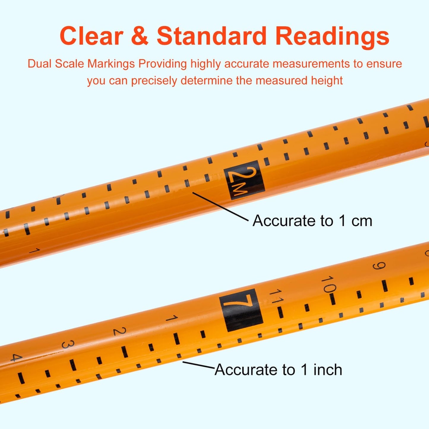 20FT Load Height Measuring Stick with Carrying Bag, Retractable Height Stick for Trucks, Truck Height Measuring Stick with Adjustable Pole, Accurately for Trucks, Car Haulers