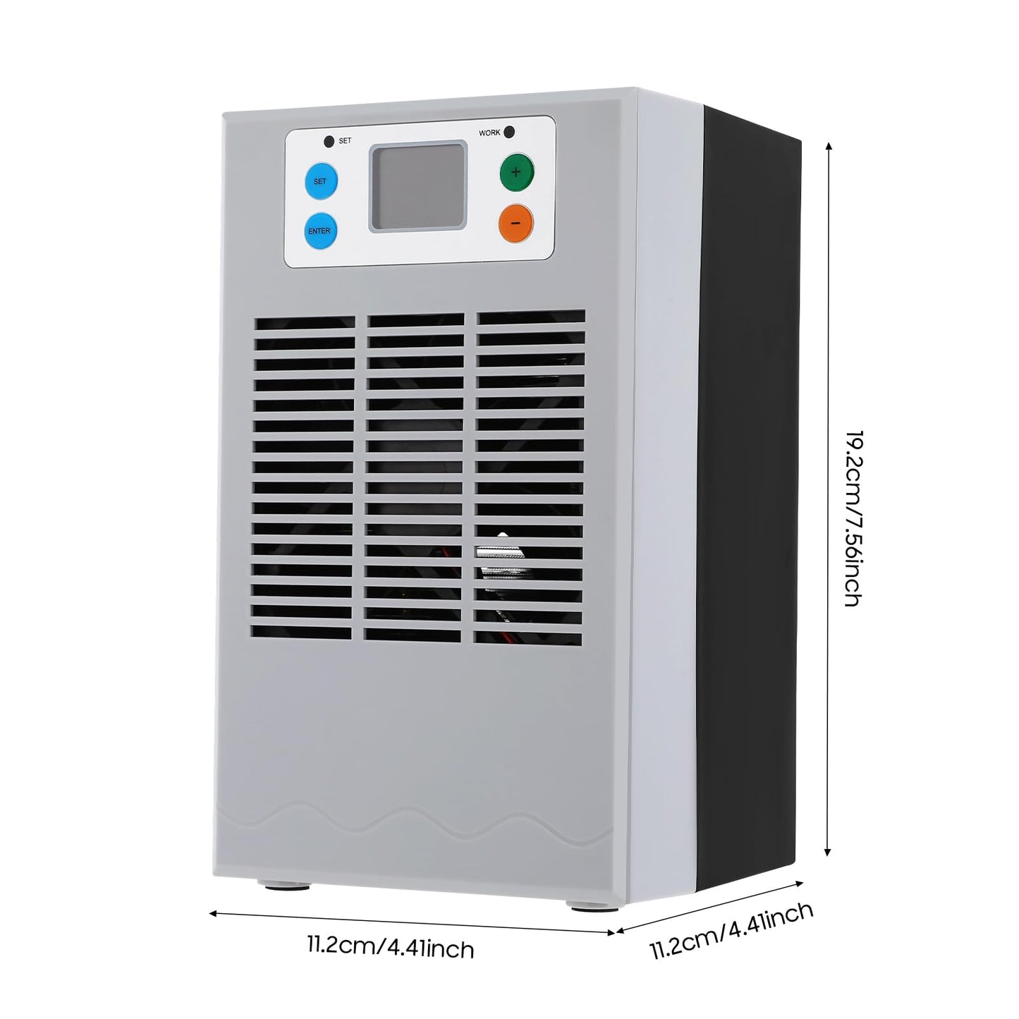 CUBELLIN Aquarium Chiller 30L/7.9 Gal Fish Pond Chiller Dc 12v Mini Tank Chiller for Axolotl, 1-3L/Min Circulation Pump, 10-40°C Digital Temperature Control for Fish, Shrimp & Coral Tanks