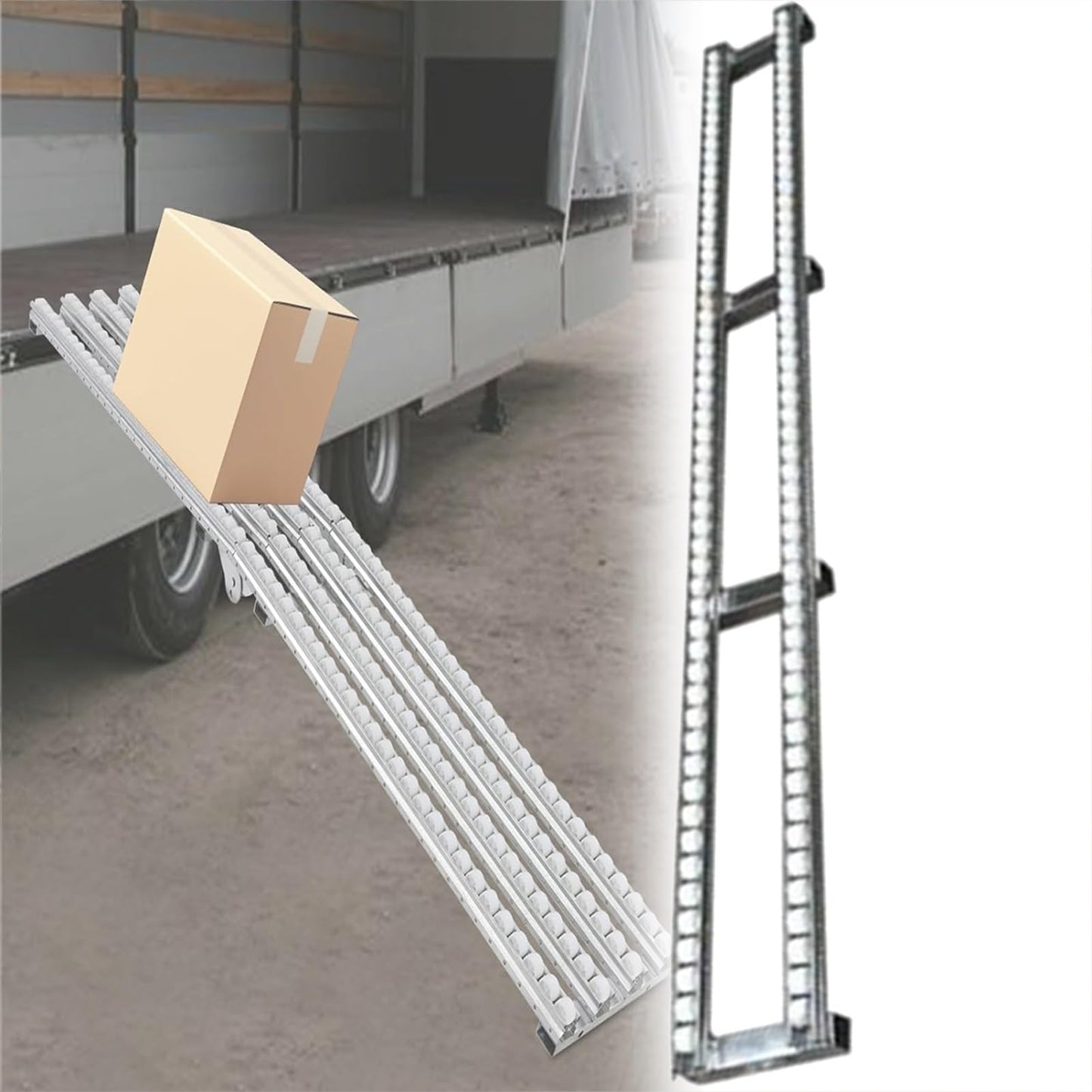 This Light-Duty Conveyor Roller Stands, Stainless Steel Adjustable Skate Wheel Flow Rail for Warehouses and Factories