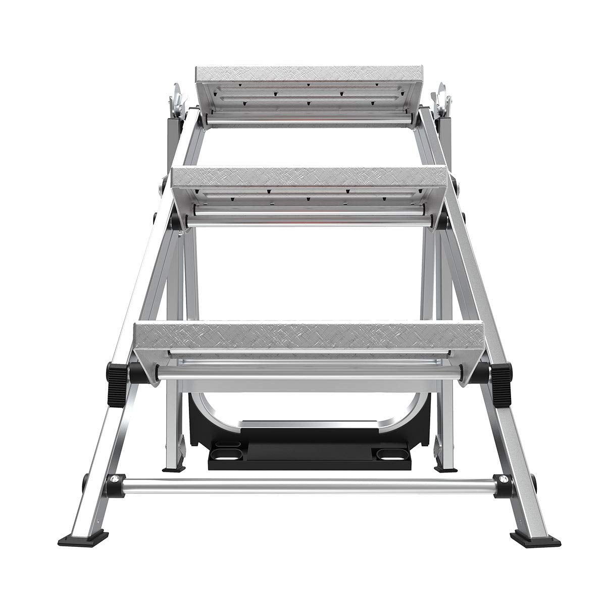Little Giant Ladder Systems 10310BA Safety Step Stepladder with Handrail, 3-Step