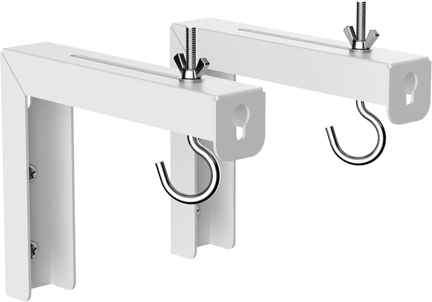 suptek 6 inch 66 lbs, 30 PRL001, (1 Universal Projector Screen Wall Mount L-Brackets Wall Hanging Mount Adjustable