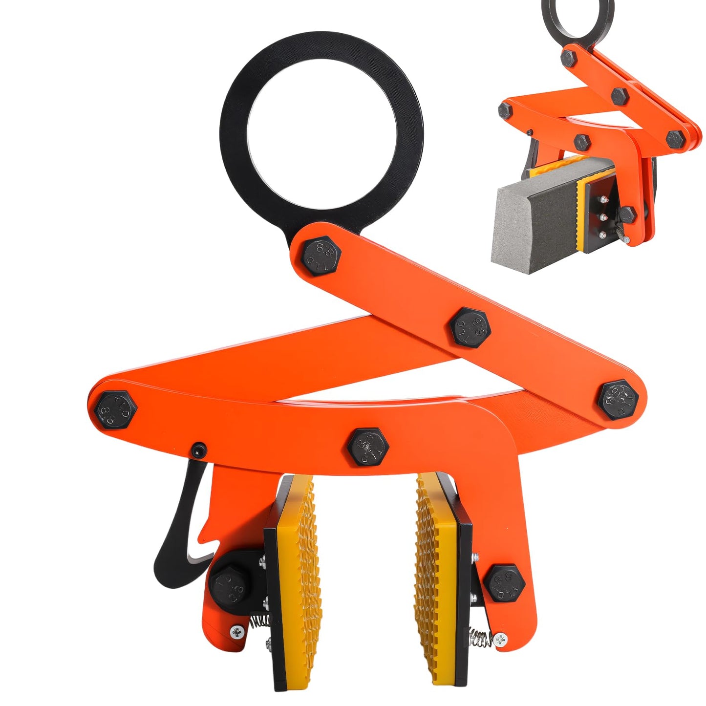 CHENNTAI Heavy Duty Lifting Clamp, 320kg Capacity Manganese Steel Plate & Beam Lifter, 0-65mm Jaw Opening for Industrial, Construction, Warehouse Material Handling