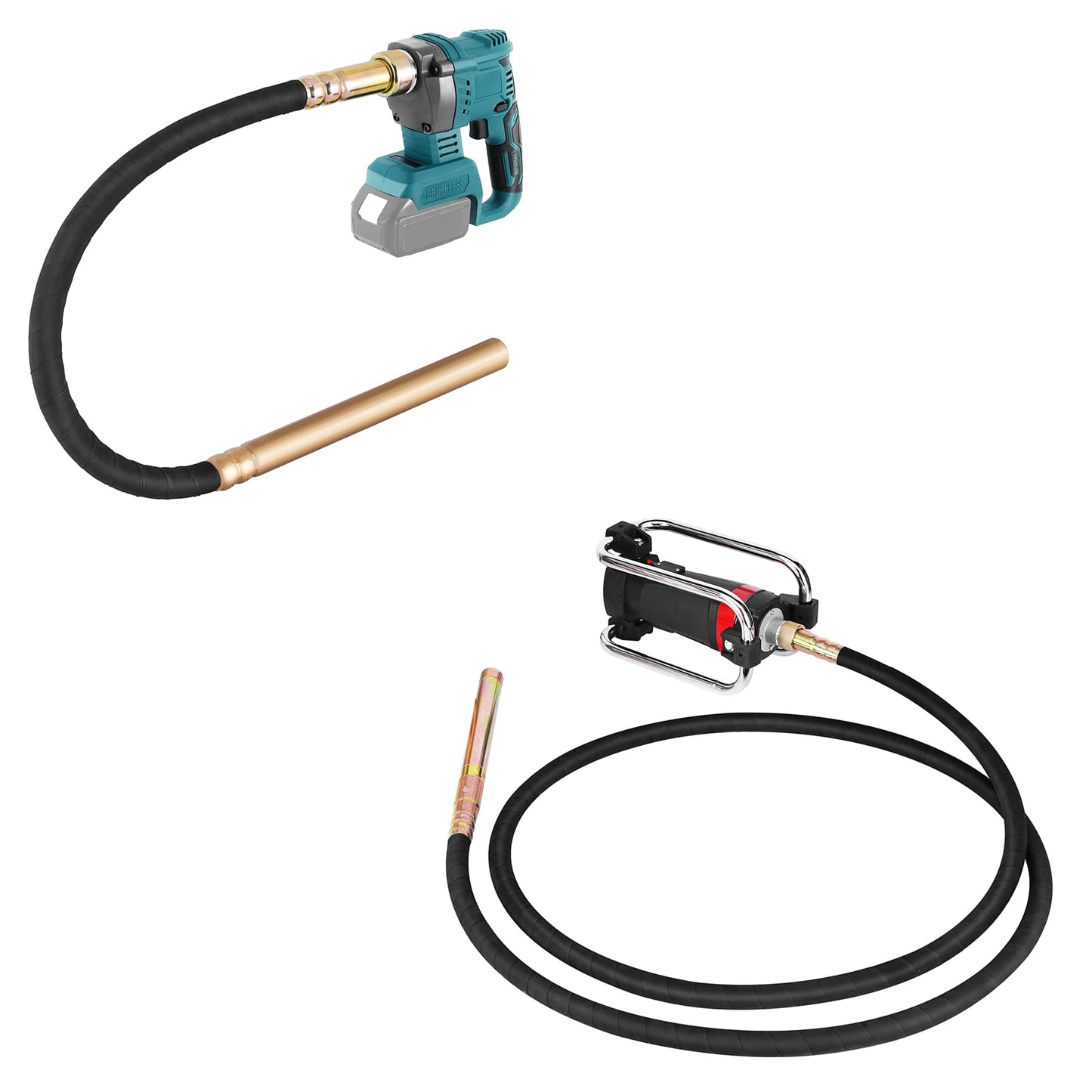 YJINGRUI Cordless Concrete Vibrating Tool for Makita 18V Max Battery & 1600W Power Concrete Vibrator