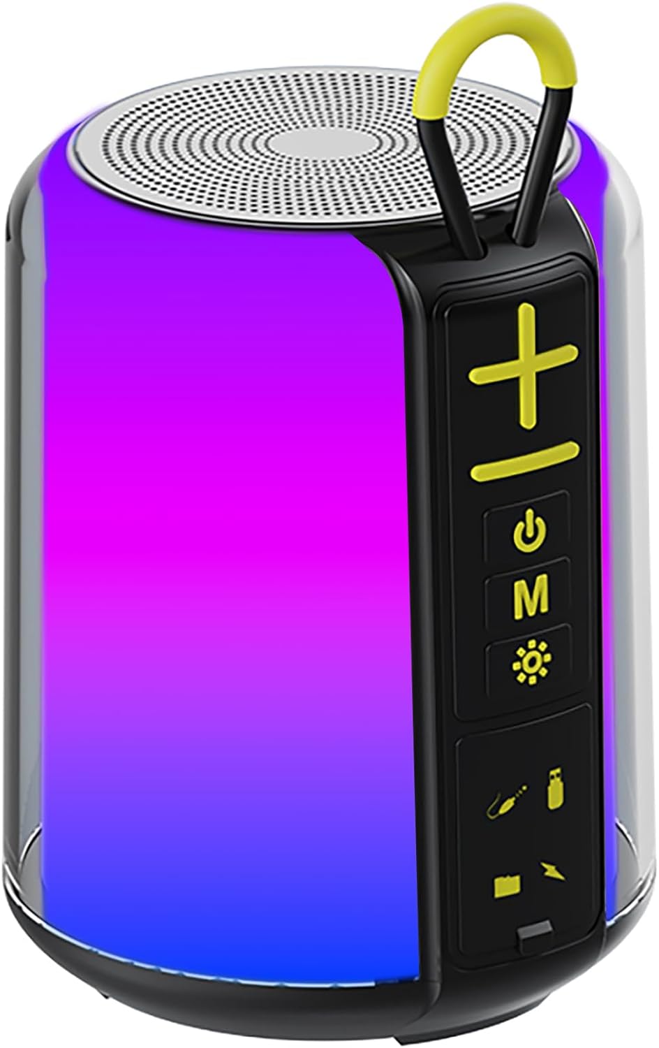 CofunKool 5.3 Portable Speaker with AUX/TF/USB Flash Drive Input, RGB Light, Wireless Bluetooth TWS Stereo Dual Pairing
