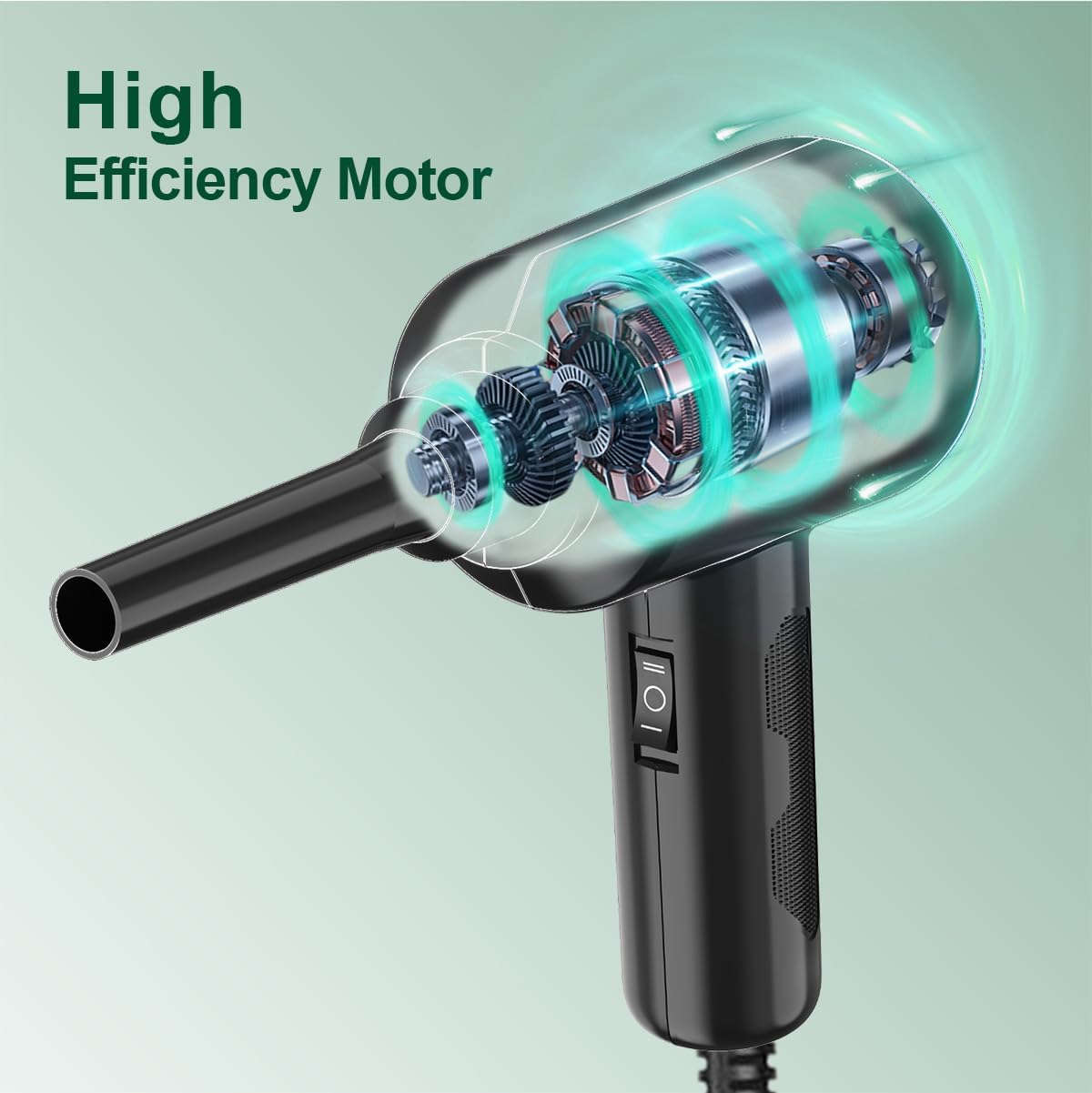 5.74oz 2 Meudeen Air Duster - Electric Air Blower - High Power Cleaning for Computer - PC - Gear Compressed Air