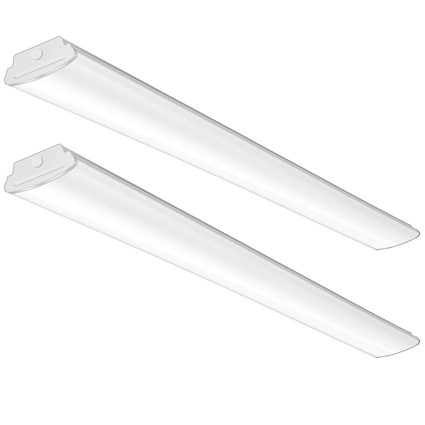 TychoLite 8FT LED Shop Lights 110W LED Garage Light, 6000K, 12000lm, 8 Foot Led Linear Strip Fixture, Surface and Suspend Mounting, for Warehouse, Workshop, Replace for Fluorescent Tube 2 Pack