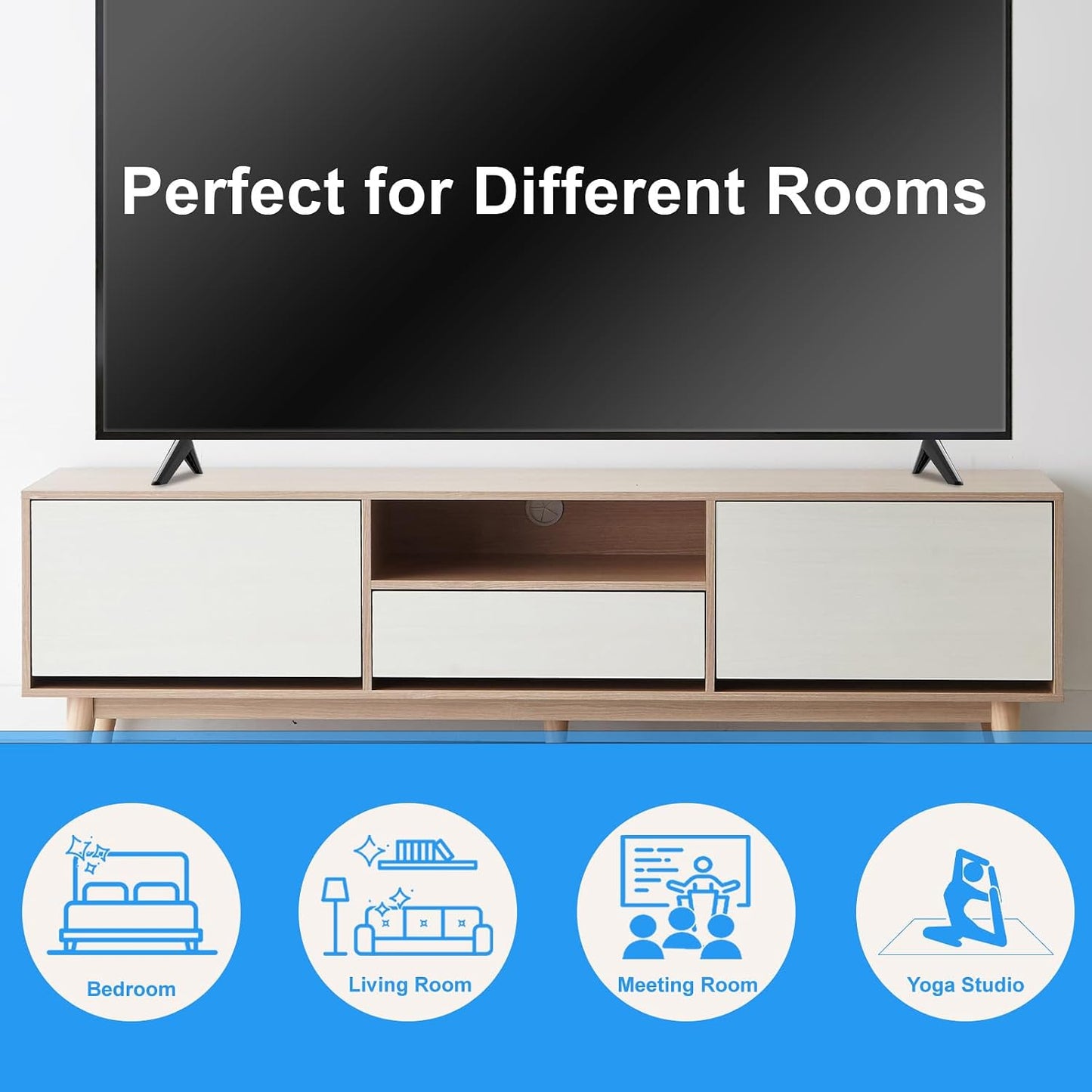 43 Inch UN43NU6900F UN43NU6950FXZA 43" 4K (2160p) Dinghosen TV Stand for Samsung TV Legs, for Class Ultra HD Smart LED