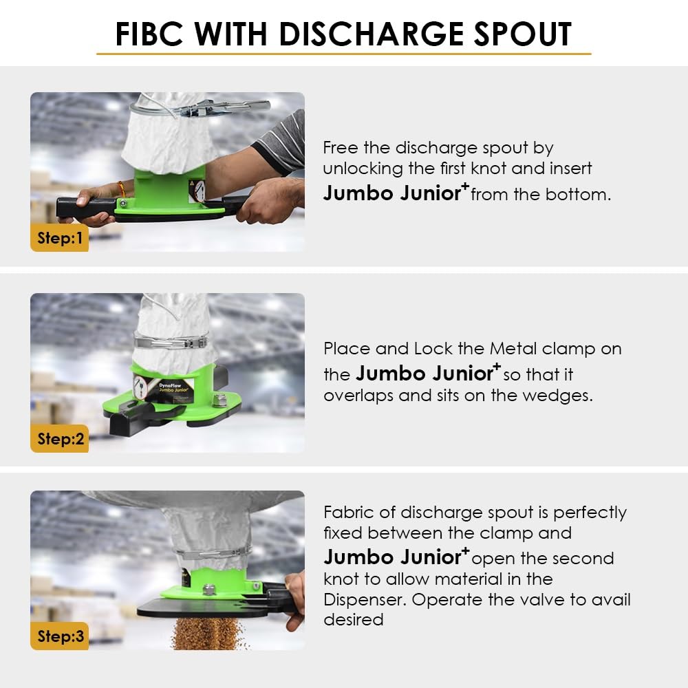 Dynaflow Big Bag Dispenser/FIBC-Bulk Bag Unloader