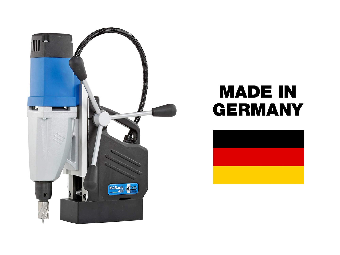 CS Unitec | MABasic 400 | Portable Magnetic Drill Press. Dual Speeds, 9.5 Amp, Drill up to 1-5/8" Diameter – Made in Germany