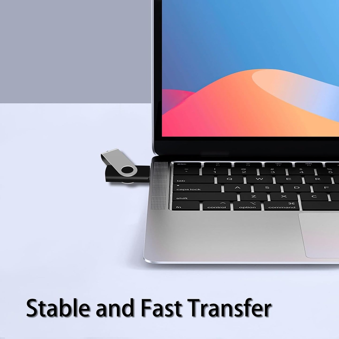 EASTBULL 1GB 1PCS 2.0 USB Flash Drive USB Thumb Drive Swivel USB Stick Bulk Gig Stick Memory Stick Metal Thumb Drives