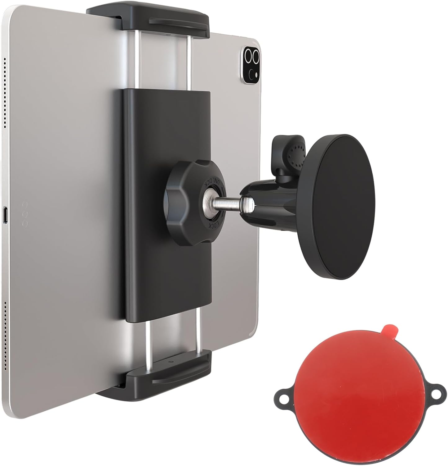 CANHET 4-13" Magnetic Tablet Holder, Fridge Mount for iPad, [Powerful Magnetic Base] Fits Warehouse/Metal