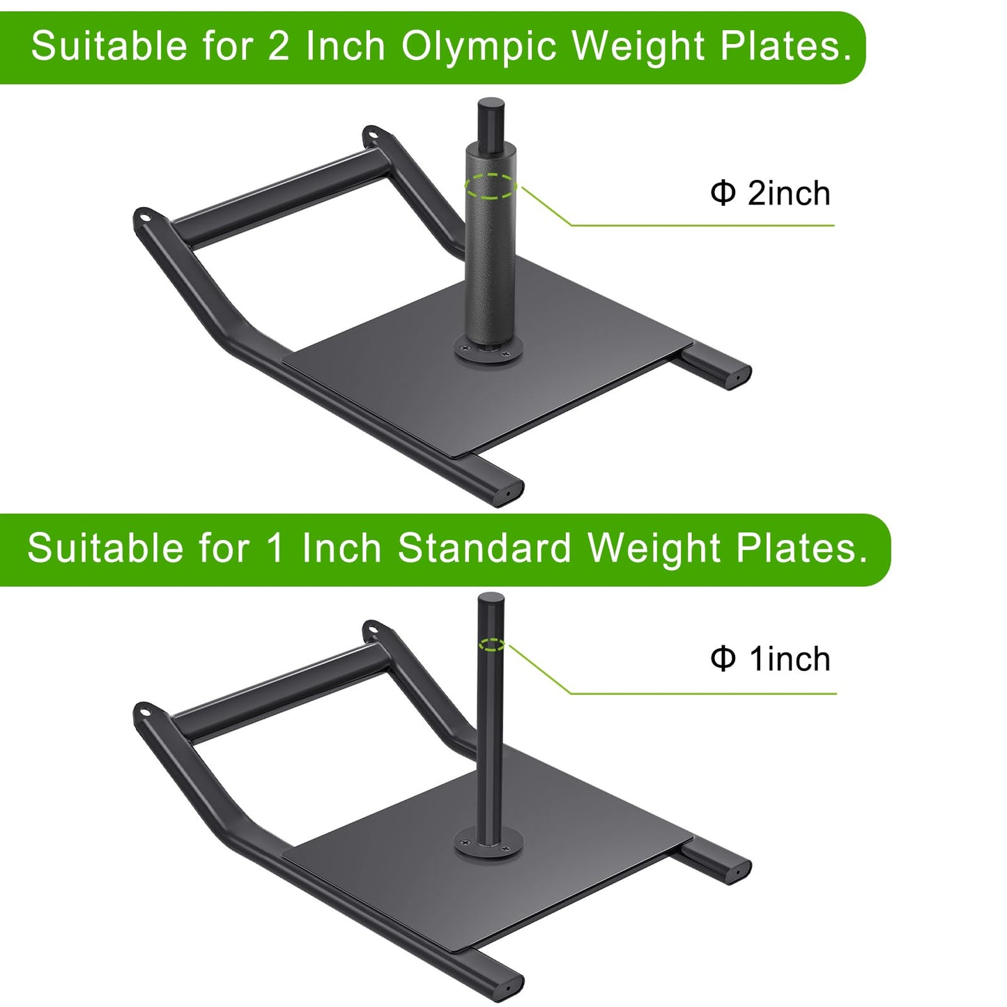 SELEWARE Weight Sled Workout Sled Fitness Strength Training Sled Speed Training Sled for Athletic Exercise and Speed Improvement Suitable for 1" and 2" Weight Plates Black