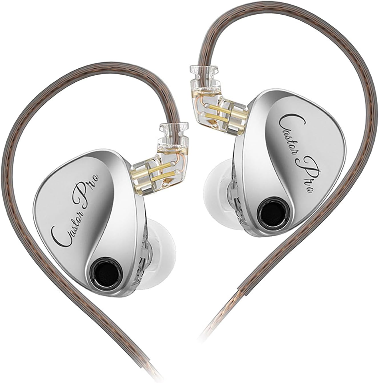 2PIN-C KZ Castor Pro Tunable in Ear Monitor, HiFi Improved Bass in Ear Headphone, Dual-Dynamic Driver Gaming Earbuds