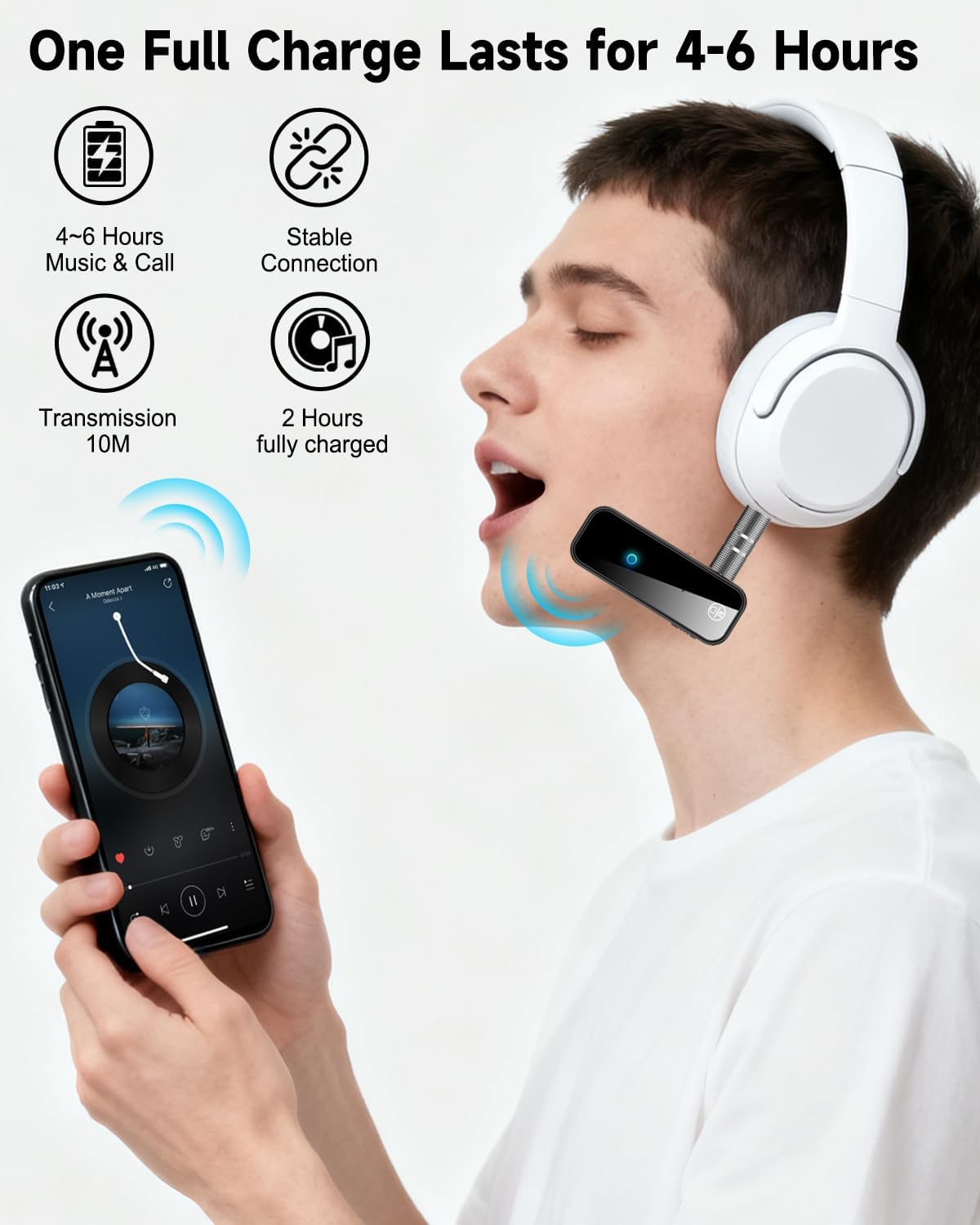 ALYNIC 5.4 2 1 3.5mm 3.5 AUX Bluetooth Adapter for Car, in Wireless Bluetooth Transmitter and Receiver, Jack RCA