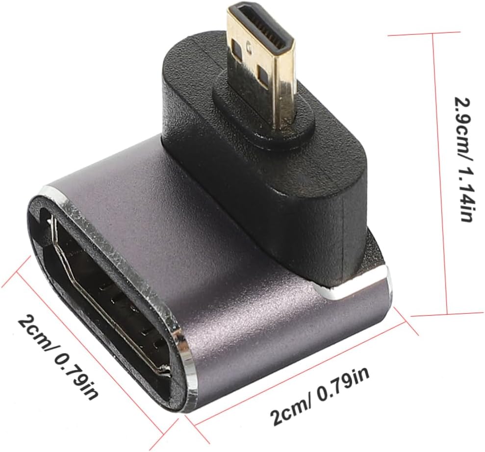 TINEASUR 90degree Monitor Adapter Laptop Connector Projector Receiver Adapter Video Connector