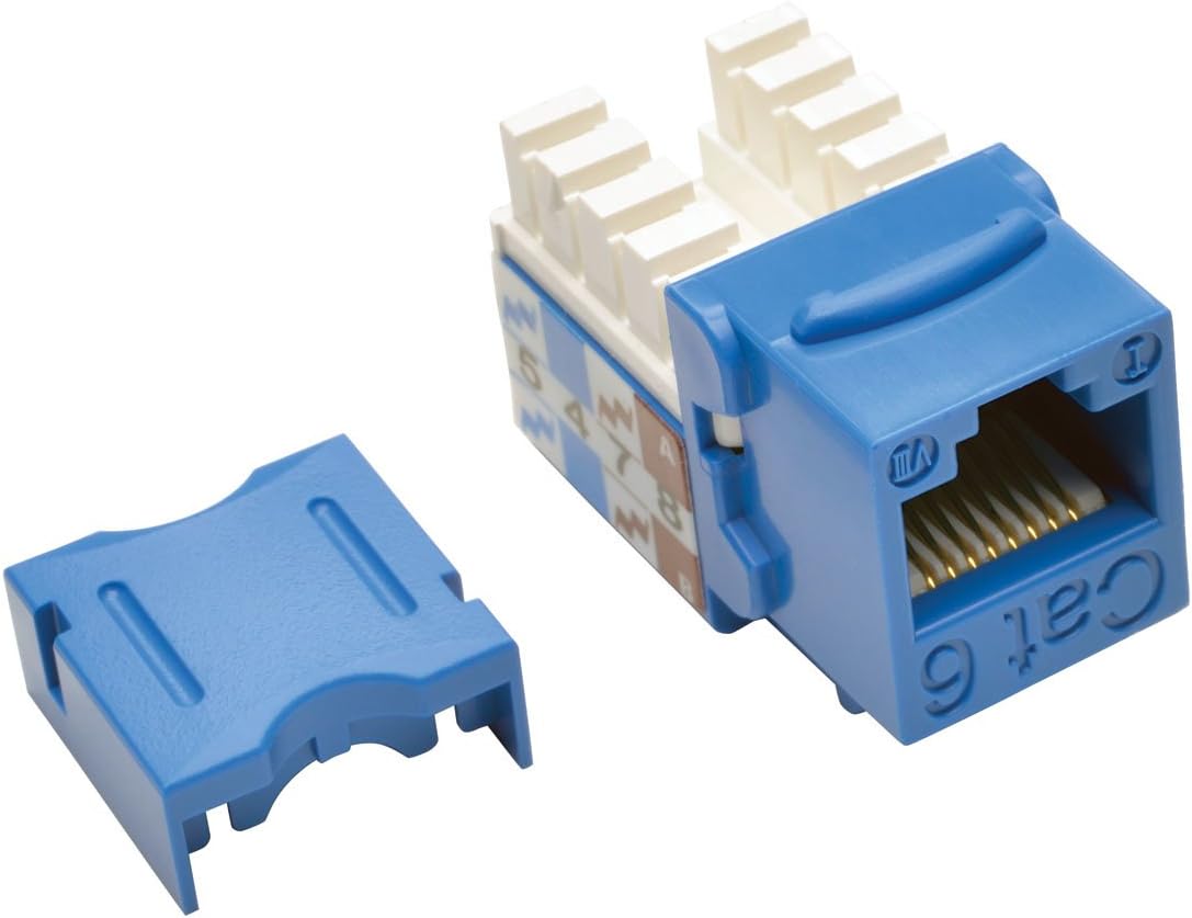 TRIPP LITE CAT-6/CAT-5E Punch-Down Keystone Jack - Blue by