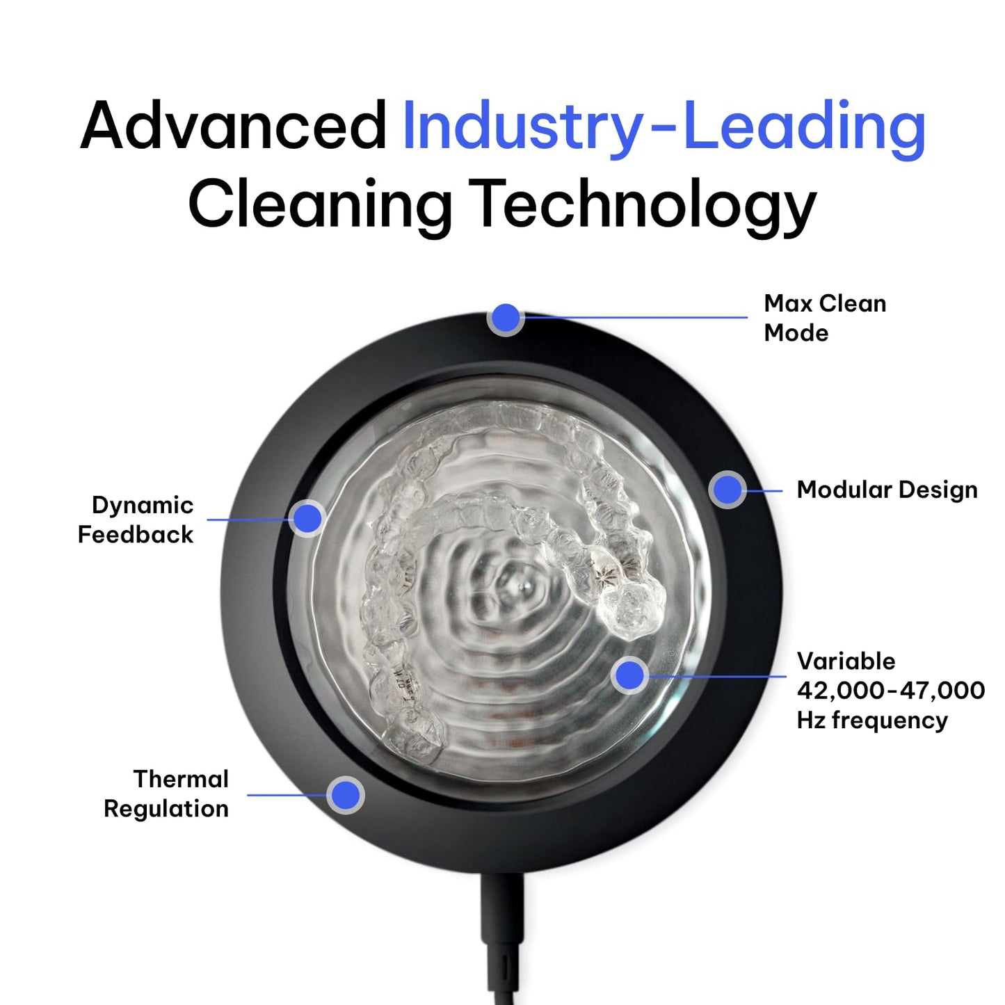Zima Dental Pod PRO: New Ultrasonic Retainer Cleaner Machine. Market-Leading, Best Aligner Cleaner, Nightguard Cleaner, Mouthguard Cleaner, Denture Cleaner, Ultrasonic Cleaner for Oral Dental Care