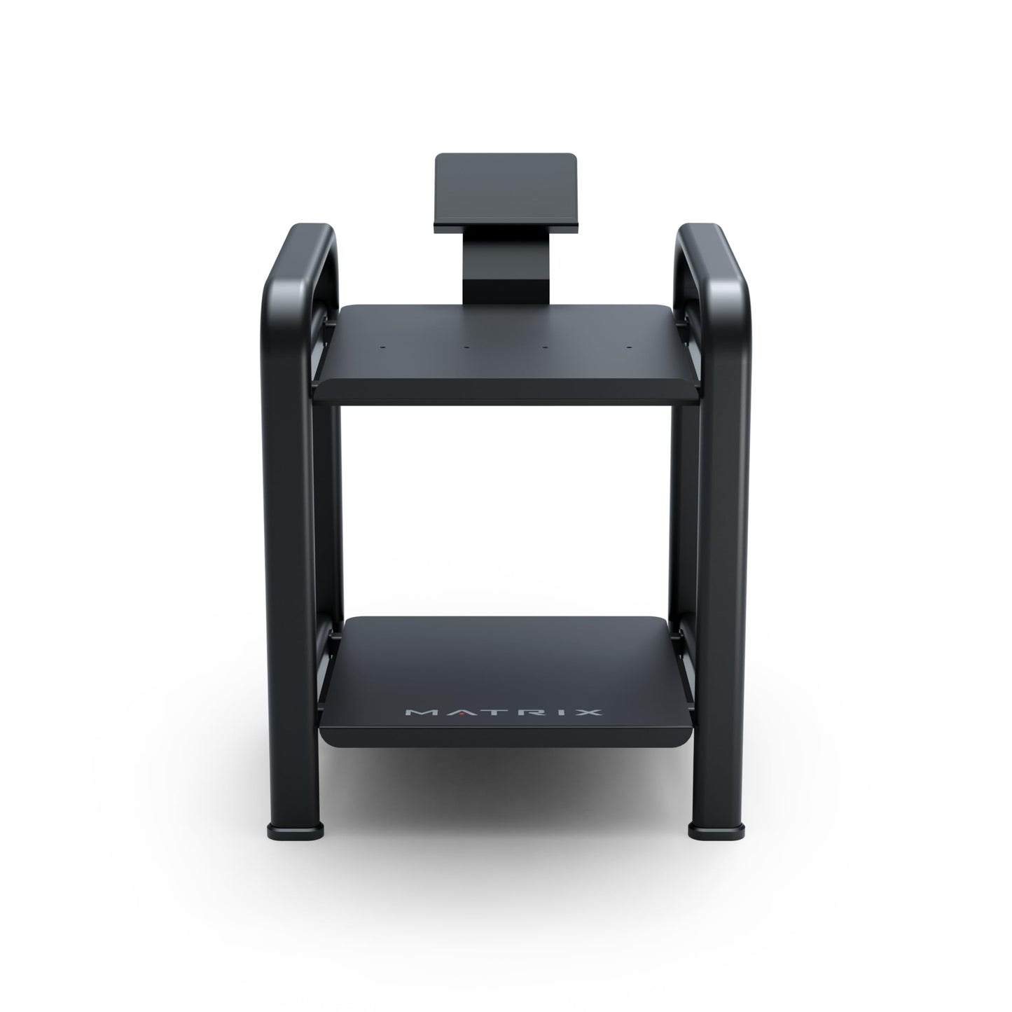 Matrix Fitness Dumbbell Storage Rack | Organized Gym Equipment with Easy Dumbbell Access and Accessory Storage | Integrated Device Holder for Added Functionality