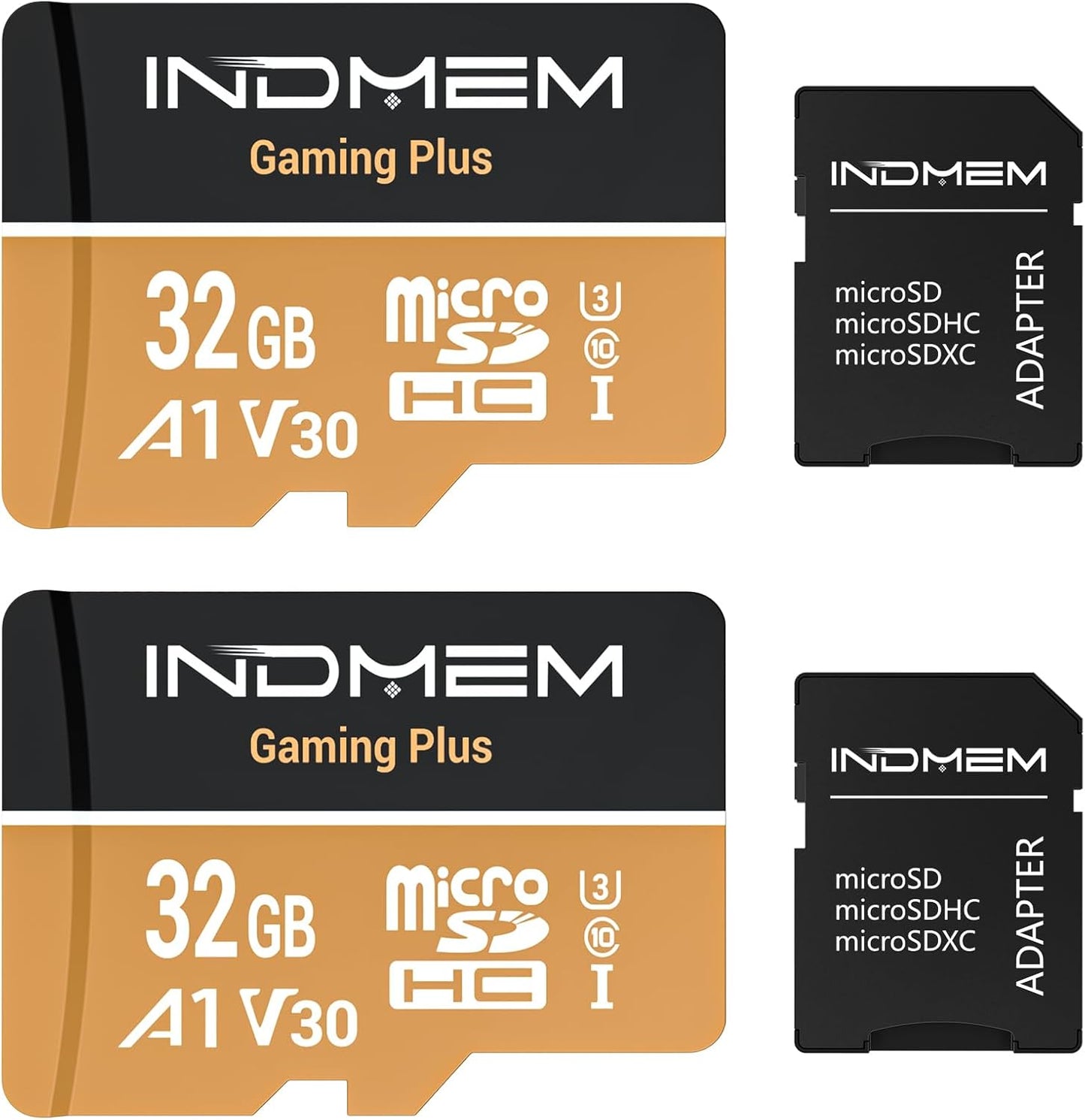 Cloudeck 2 Pack 32GB (90MB/s 25MB/s Devices2 +2 Micro SD Card High-Speed Performance Read, Write), Compatible