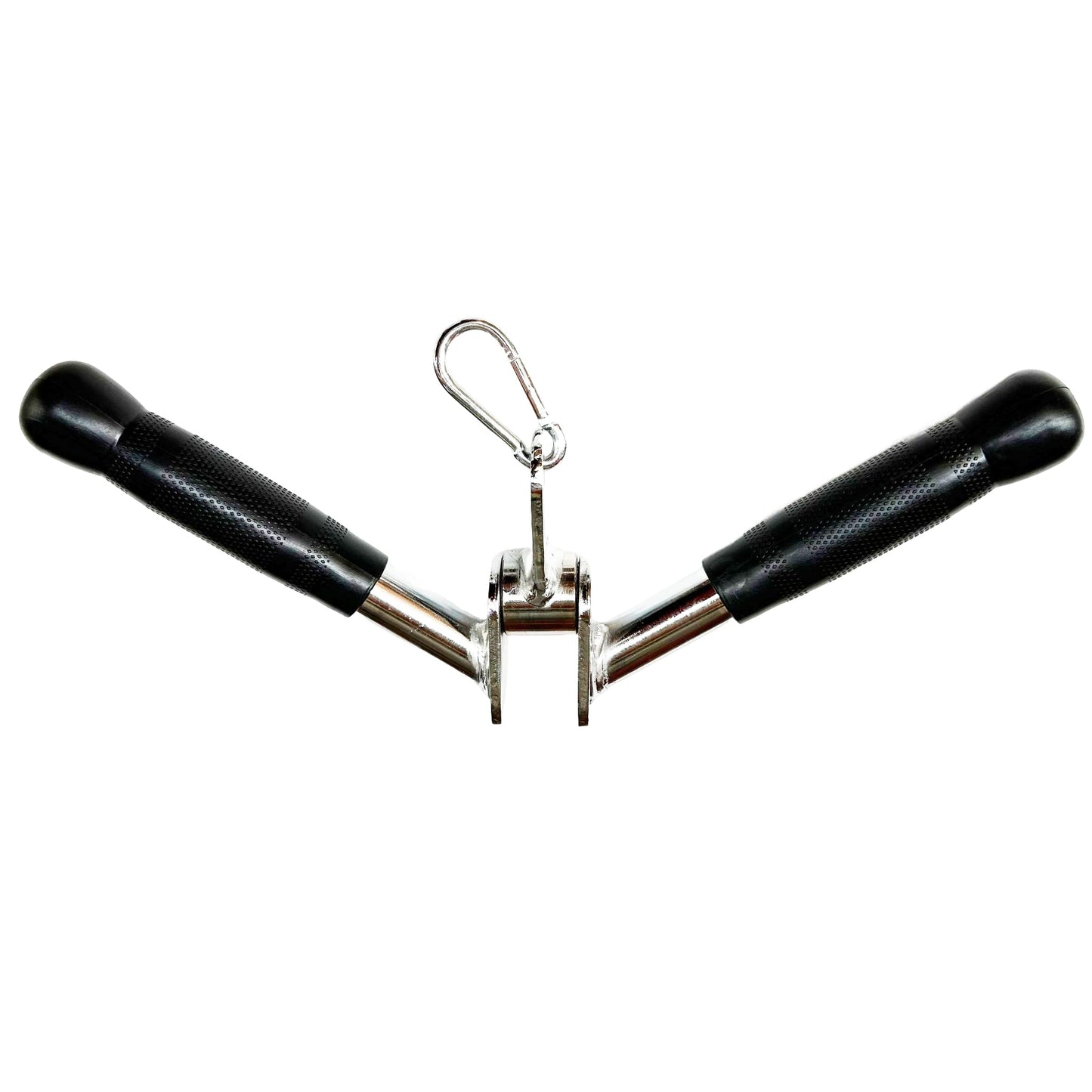 qibylift Barbell Multi-Exerciser Cable Attachment For Cable Machines, Lat Pull Down Bar Cable Machine Attachments, Tricep Press Down Bar, Revolving Straight Curl Pulldown Bar with Rotating & Rubber Handle Grips (V Bar)