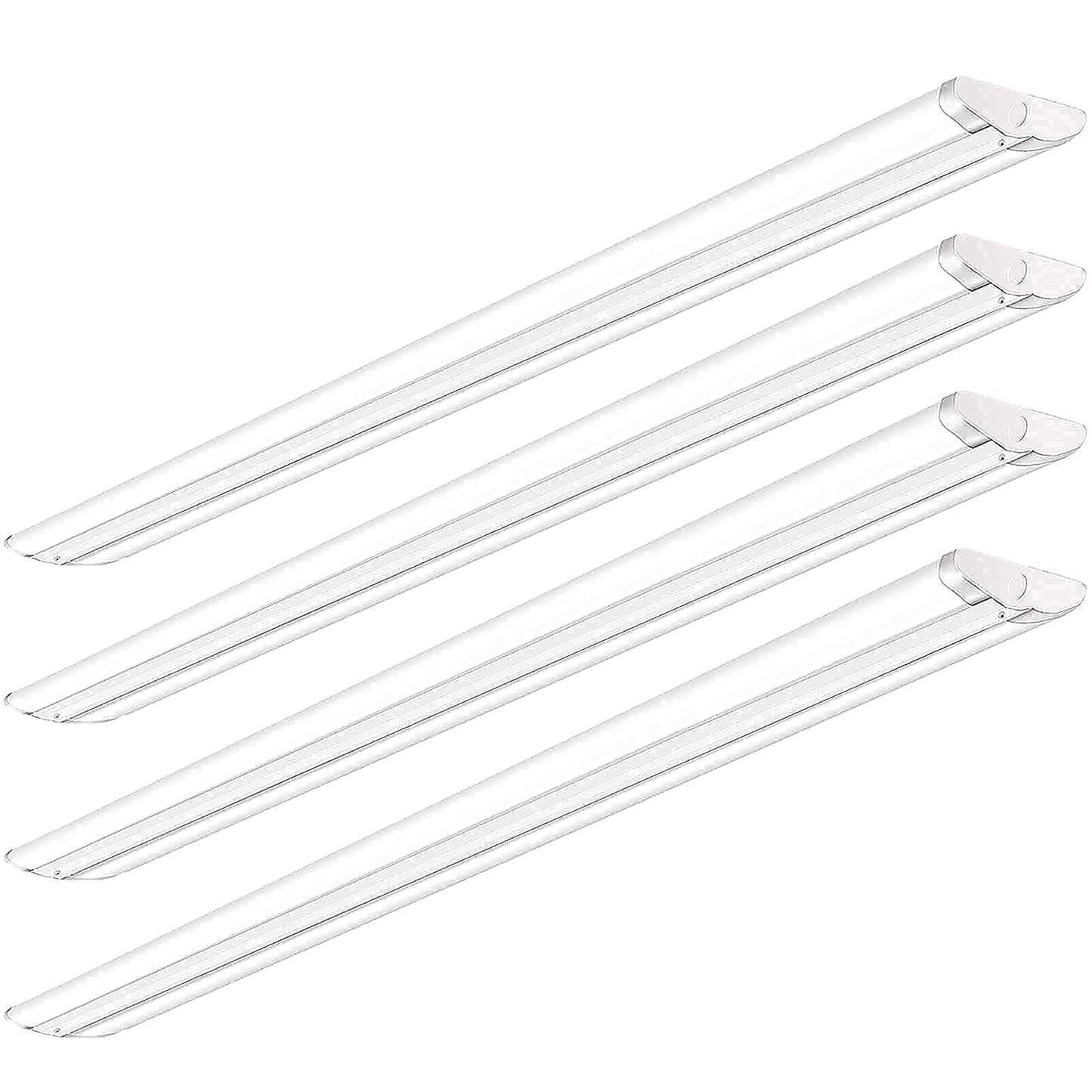 AntLux 110W 8FT LED Shop Lights Ultra Slim LED Wraparound, 12600LM, 5000K, 8 Foot Strip Light, Flush Mount Garage Office Warehouse Ceiling Lighting Fixture, 8 Foot Fluorescent Tube Replacement, 4 Pack
