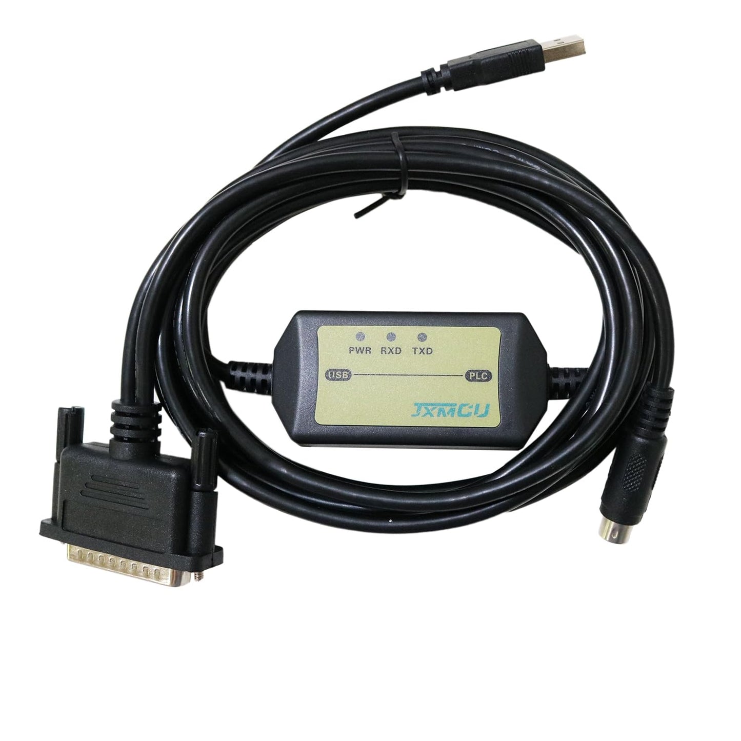 USB-SC09 Programming RS422 PLC Cable A Series Interface, Compatible with PLC Cable FX Series USB to Adapter