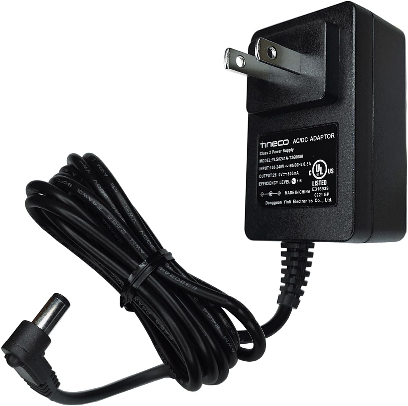 UPBRIGHT 26V 0.8A YLS0241A-T260080 A10 A11 3 S3 S5 21.6V DSC550-260070W DC26V Original AC/DC Adapter for Tineco Dash
