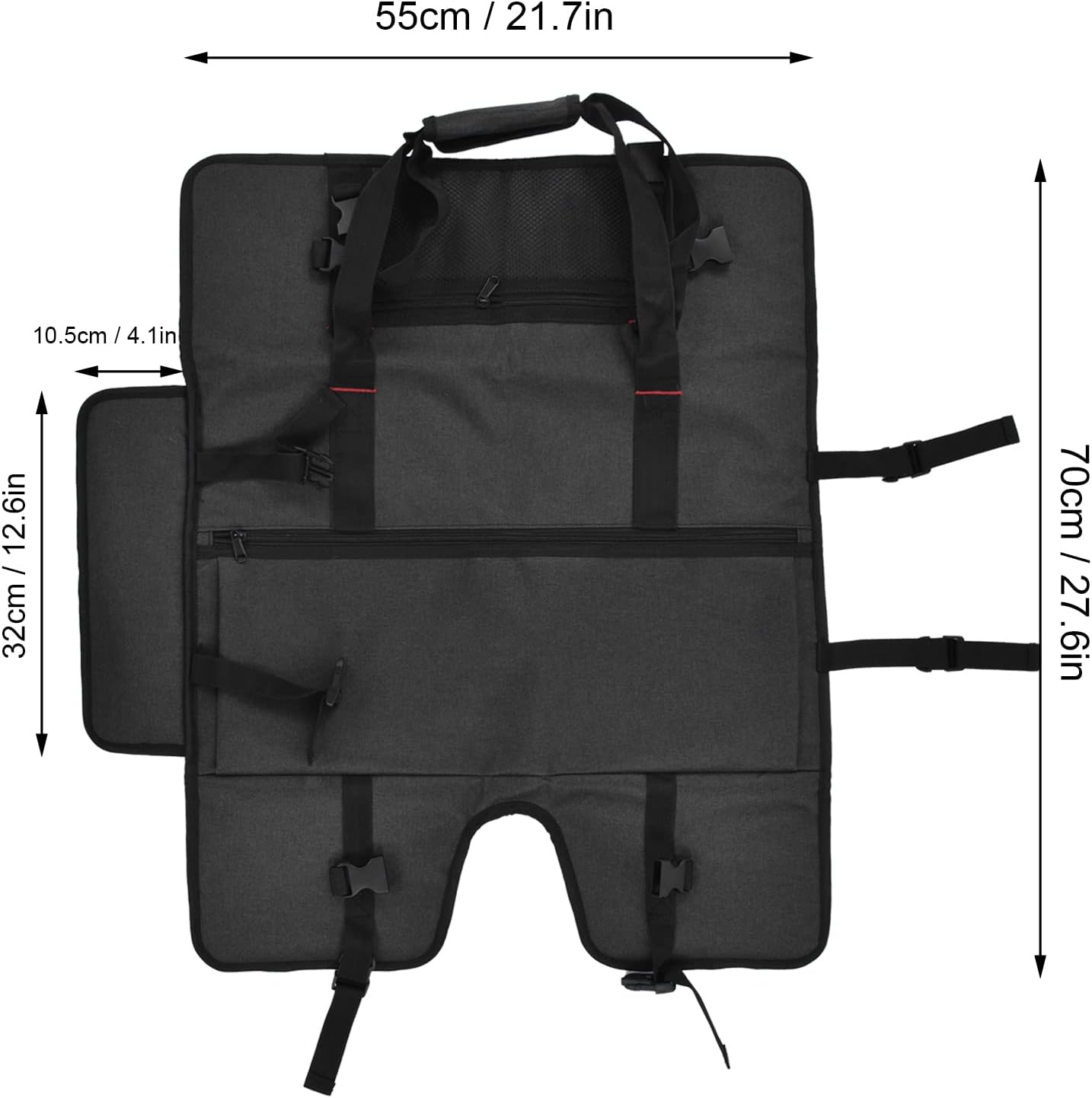 24 Inch 24" Qiilu Monitor Travel Case, Computer Monitor Bag Portable Protective Carrying Case for LCD Screens