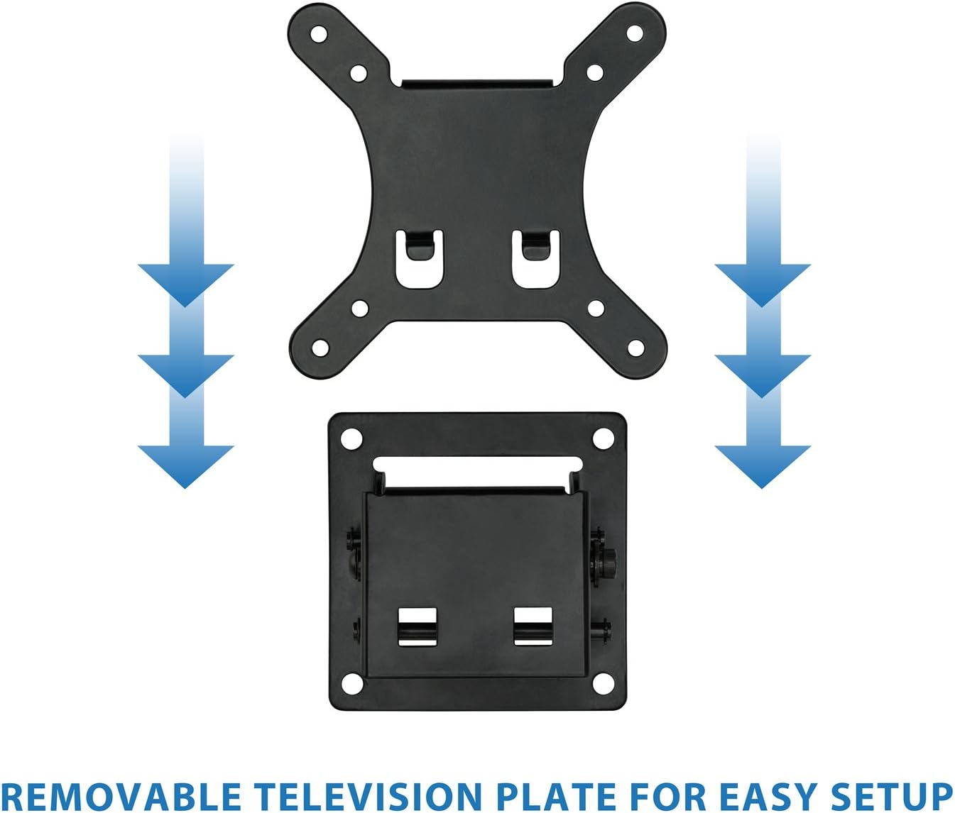 Mount-It! 13-32 Inch 33 Lbs Small TV Monitor Wall Mount | Quick Release | Fits LCD/LED Screen | Max | Slim Tilting