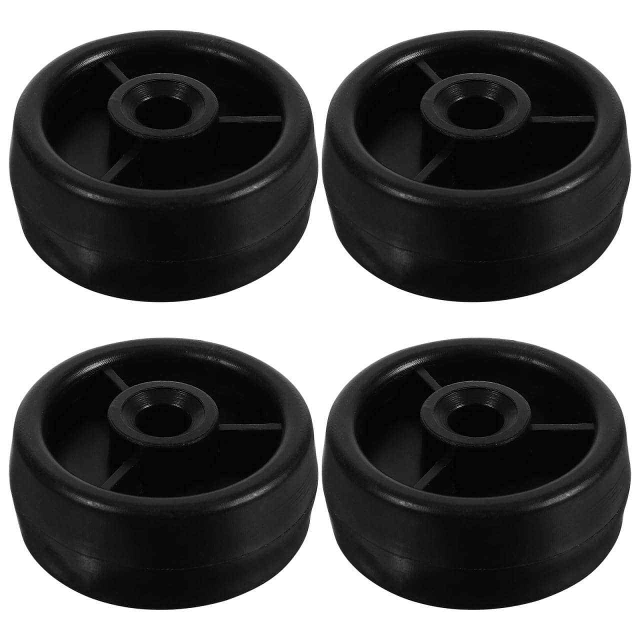 LIFKOME 4Pcs Fitness Equipment Roller Wheels 1.77In Universal Caster Wheels for Treadmill Replacement Parts and Exercise Bike Mobility Accessories for Home Gym