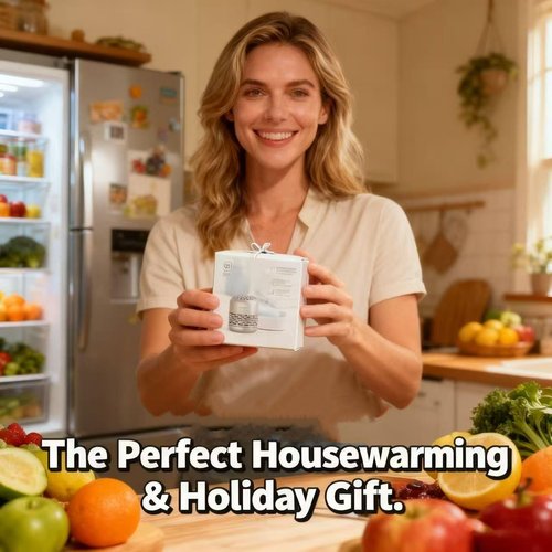 HOMIKE Refrigerator Deodorizer - Long-Lasting Odor Eliminator for Fridge, Car, Closet & More | Green