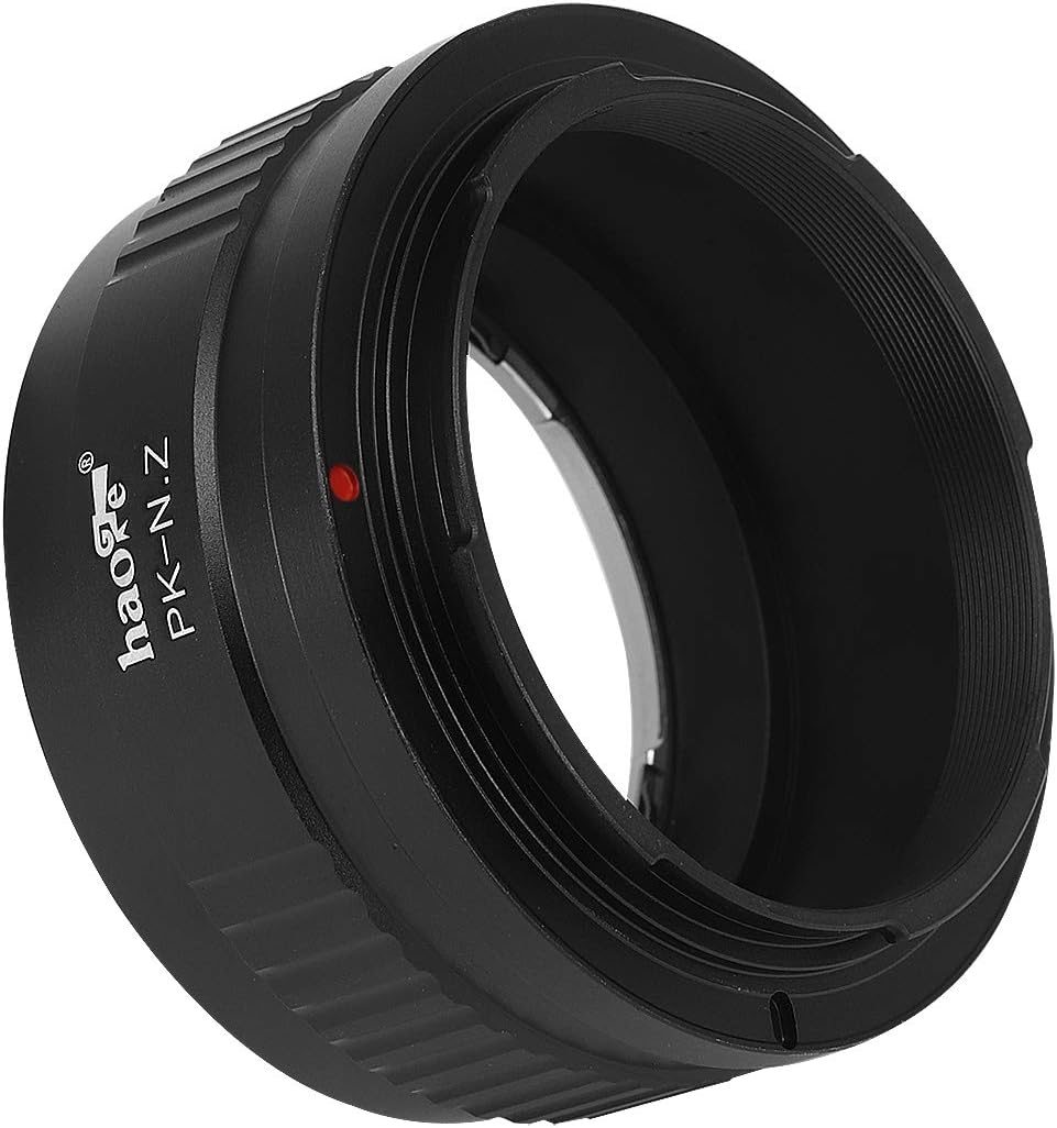 Z7II Z6ii Z6 Z7 Z50 Haoge Manual Lens Mount Adapter for Pentax K PK Lens to Nikon Z Mount Mirrorless Camera Such as