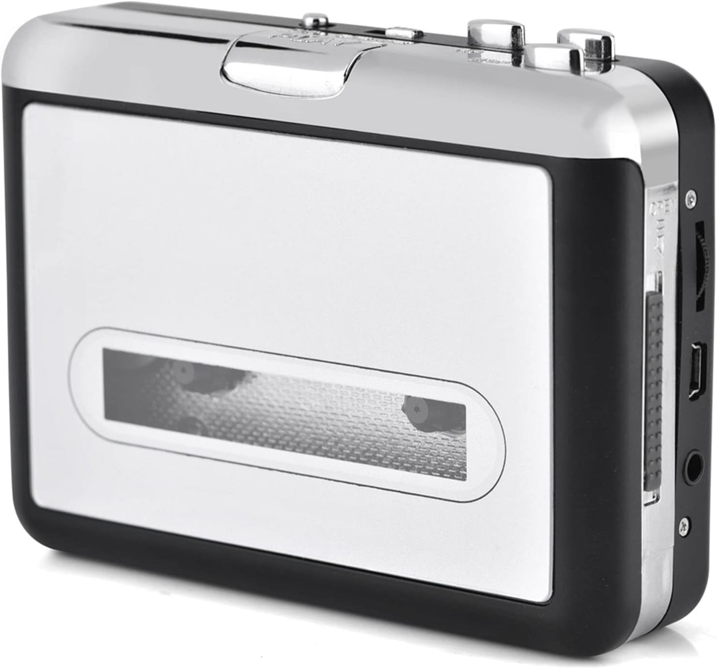 Vvikizy Cassette Cassette MP3 Cassette mp3 Cassette mp3 Microcassette Player USB Tape to PC CD Switcher Clear Stereo